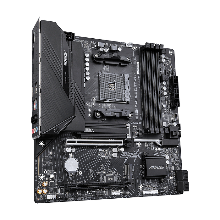 Дънна платка GIGABYTE B550M X AORUS ELITE WIFI7, Socket AM4, DDR4