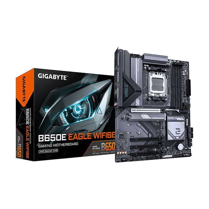 Дънна платка GIGABYTE B650E EAGLE WIFI 6E, AM5, DDR5