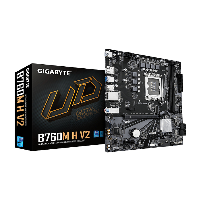 Дънна платка GIGABYTE B760M H V2 DDR5, socket 1700