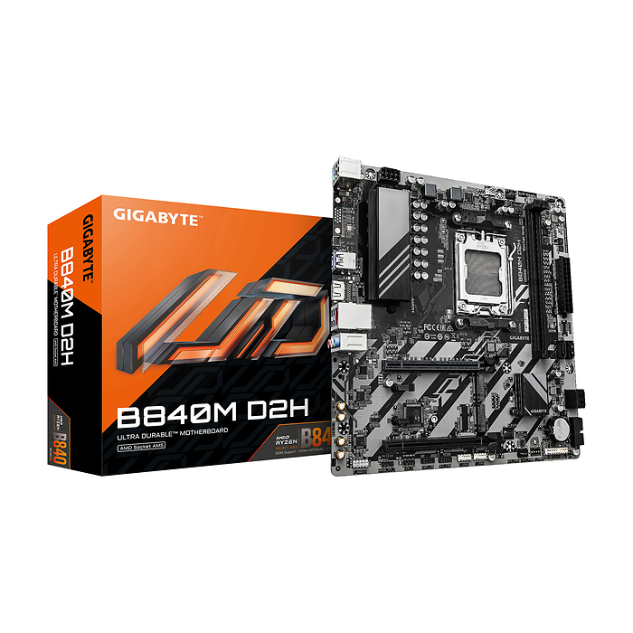 Дънна платка GIGABYTE B840M D2H socket AM5, AMD B850, DDR5