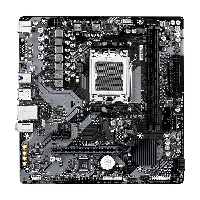 Дънна платка GIGABYTE B840M H socket AM5, AMD B850, DDR5