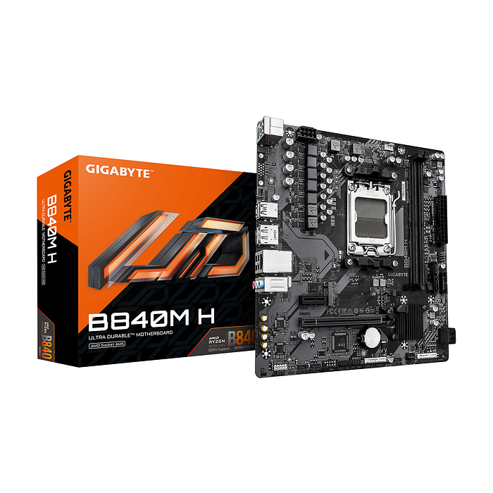 Дънна платка GIGABYTE B840M H socket AM5, AMD B850, DDR5