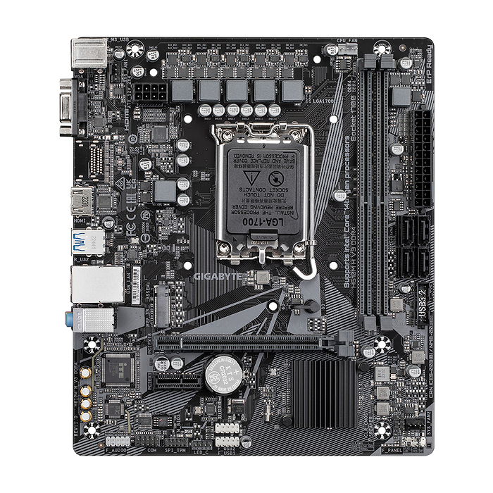Дънна платка GIGABYTE H610M H V3, Socket 1700, DDR4