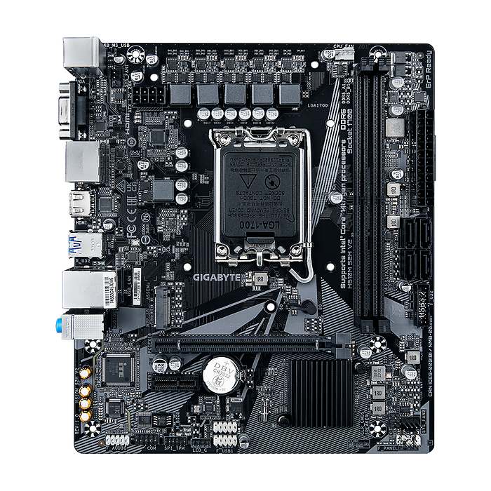 Дънна платка GIGABYTE H610M-S2H V2 DDR5, Socket 1700