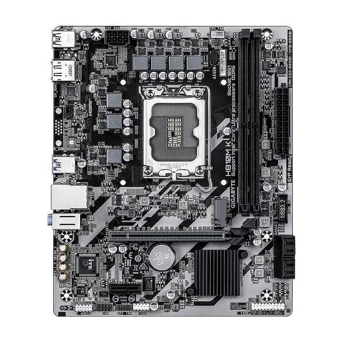 Дънна платка GIGABYTE H810M K, LGA 1851, DDR5