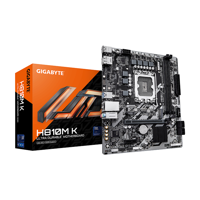 Дънна платка GIGABYTE H810M K, LGA 1851, DDR5