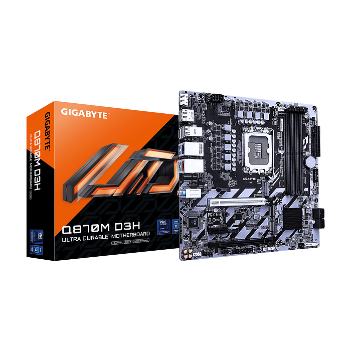Дънна платка GIGABYTE Q870M D3H, LGA 1851, DDR5