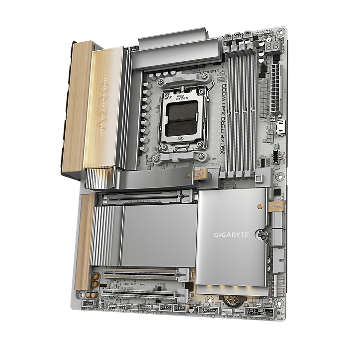 Дънна платка GIGABYTE X870E AERO X3D WOOD WIFI7, Socket AM5, DDR5