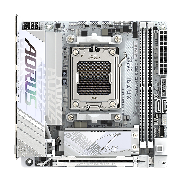 Дънна платка GIGABYTE X870I AORUS PRO ICE WIFI 7, Socket AM5, DDR5