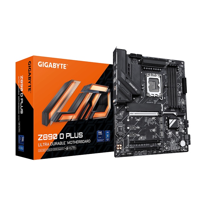 Дънна платка GIGABYTE Z890 D PLUS, LGA 1851, DDR5