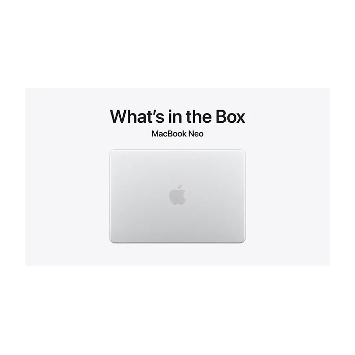 Лаптоп Apple MacBook Neo 13 2026 - 13" 2408 x 1506, A18 Pro, 8GB LPDDR5X, 256GB SSD, Silver, Сив